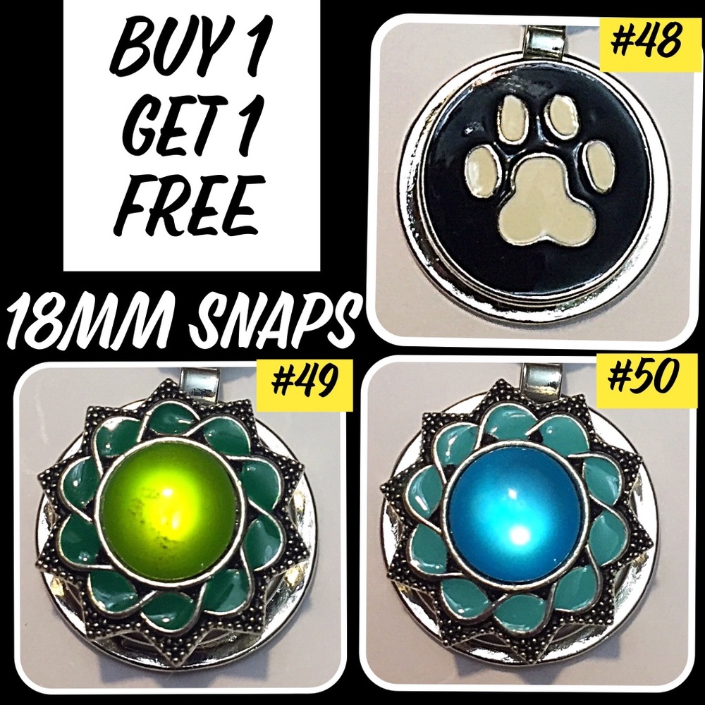 BOGO Snaps fit most brands of 18mm Snap Jewelry